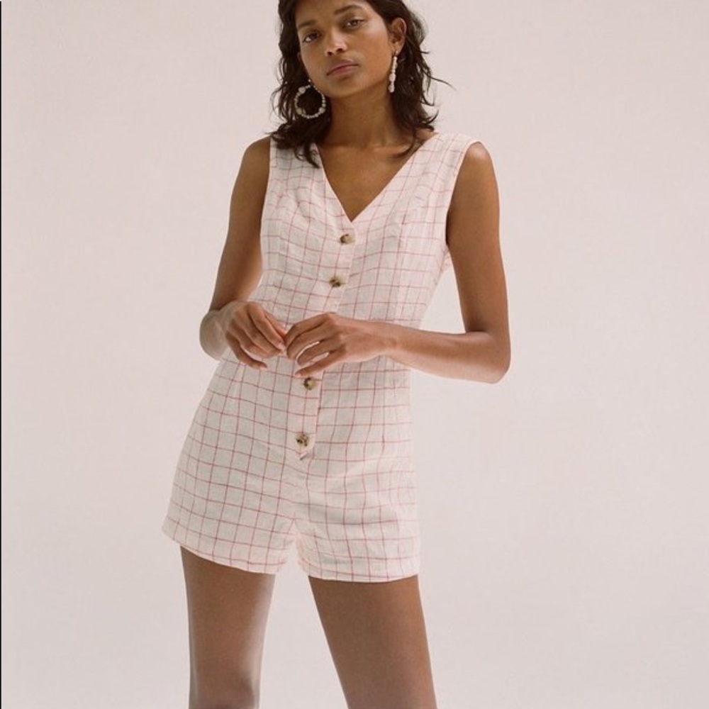 Paloma Wool Check Hawa Romper - Size 34